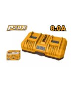 INGCO Dupla akkumulátor töltő 8,0 A 20 V - Image 2
