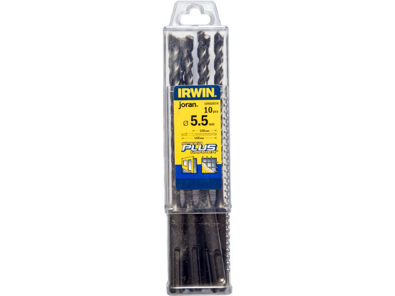 IRWIN Kőzetfúró 5,5 x 160/100 mm SDS-Plus (10 db) - Image 1