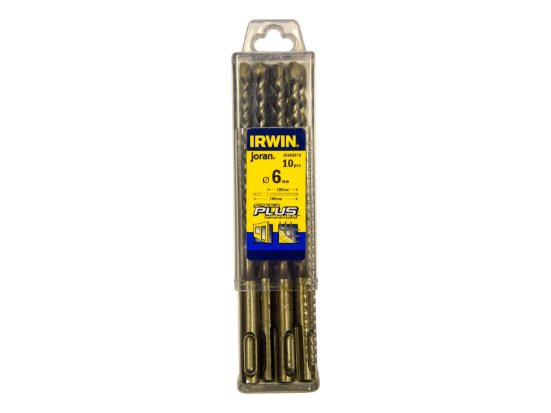 IRWIN Kőzetfúró 6 x 160/100 mm SDS-Plus (10 db) - Image 1