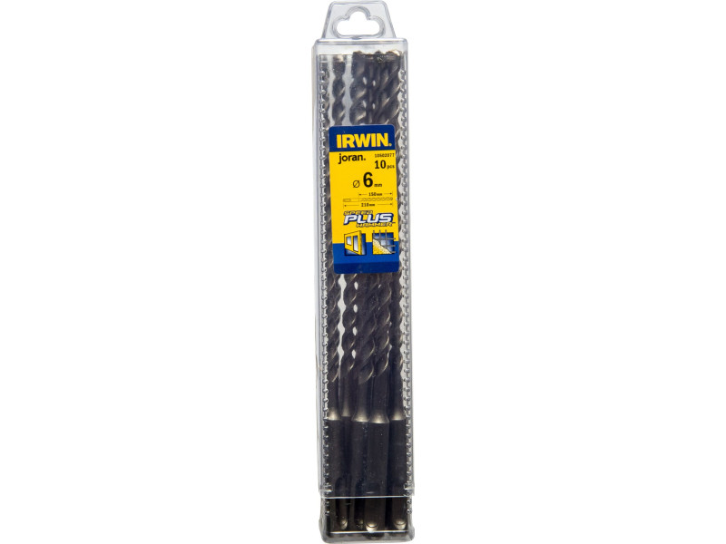 IRWIN Kőzetfúró 6 x 210/150 mm SDS-Plus (10 db) - Image 1
