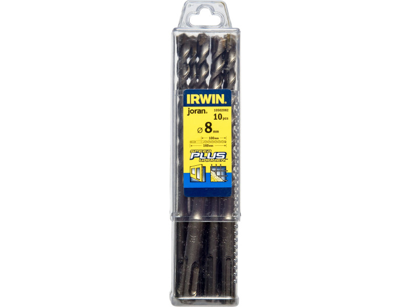 IRWIN Kőzetfúró 8 x 160/100 mm SDS-Plus (10 db) - Image 1