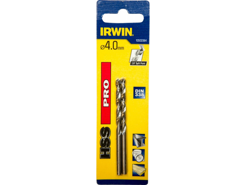 IRWIN Csigafúró 4 x 75/43 mm HSS PRO hengeres (2 db) - Image 1