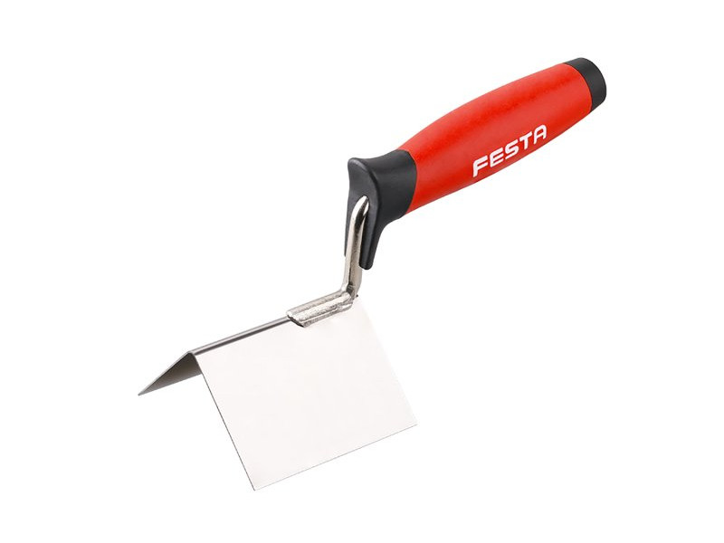 FESTA Kőműves kanál sarok külső inox 80/60/60 mm lágy fogantyús - Image 1