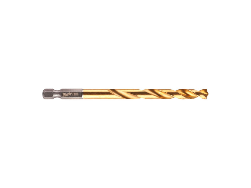 MILWAUKEE Csigafúró 7,0 x 109/66 mm HSS-G TiN, Red HEX - Shockwave™ - Image 1
