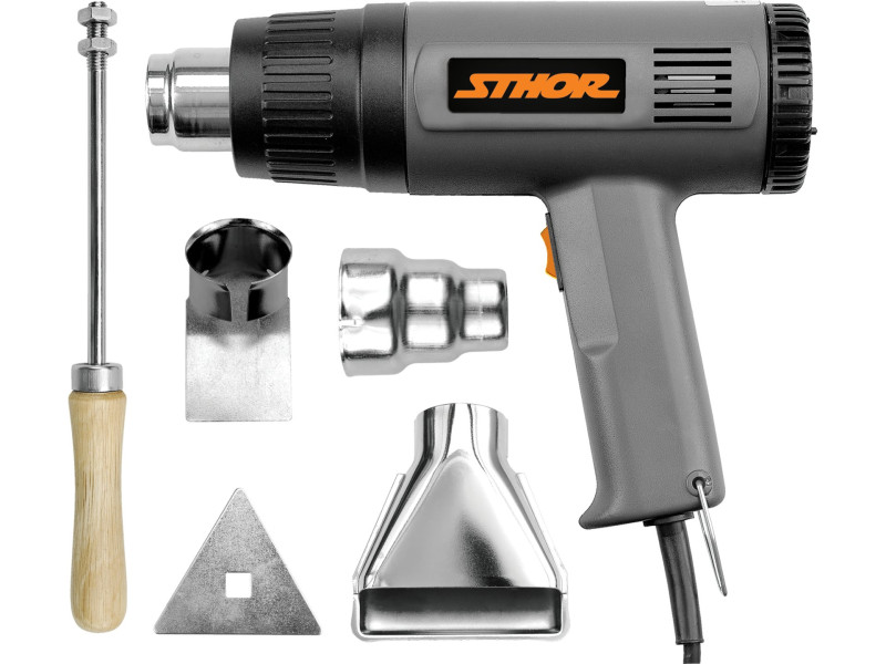 STHOR Hőlégfúvó 2000 W 350-550 °C tartozékokkal - Image 1
