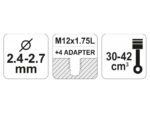FLO Fűkasza damilfej 2,4-2,7 mm - Image 3
