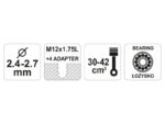 FLO Fűkasza damilfej csapágyas 2,4-2,7 mm - Image 3