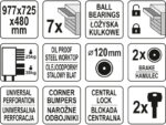 YATO Üres szerszámkocsi 7 fiókos - Image 6