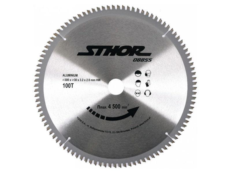 STHOR Fűrésztárcsa alumíniumhoz 300 x 30 x 2,0 mm / 100T - Image 1