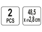 YATO Kiegészítő acélcső szerszámkocsihoz (2 db) - Image 2