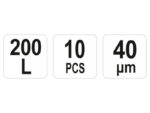 FLO Zöldhulladékgyűjtő zsák szellőző 200 liter 0,04 mm (10 db) - Image 3