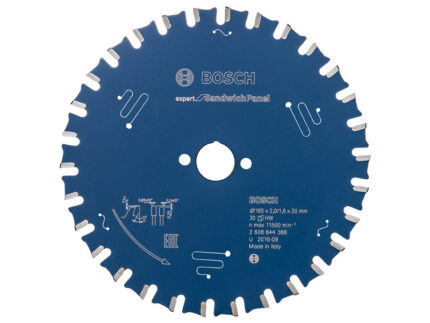 BOSCH Fűrésztárcsa szendvicspanelhez 165 x 20 x 2,0 mm / 30T Expert for Sand. Panel