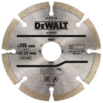 DEWALT Gyémánt vágókorong univerzális 115 x 2,1 x 7,0 x 22,2 mm szegmentált