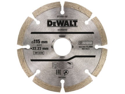 DEWALT Gyémánt vágókorong univerzális 115 x 2,1 x 7,0 x 22,2 mm szegmentált